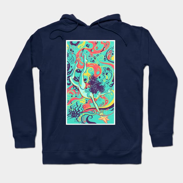 Mermaid star Hoodie by johnfeijaum